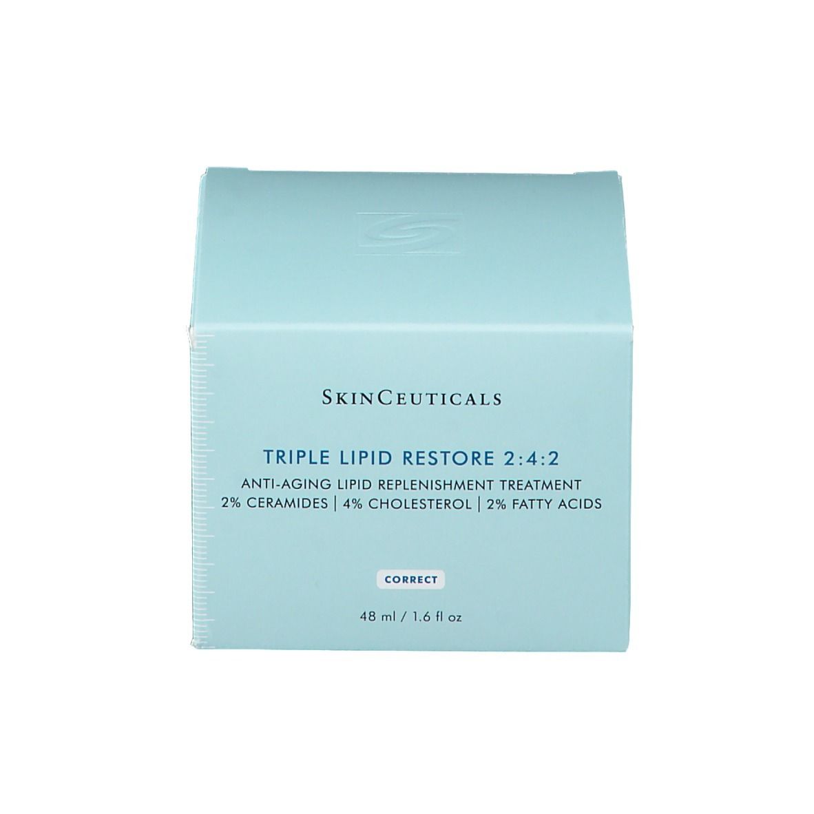 Scatola. Scritta: SkinCeuticals Triple Lipid Restore 2:4:2. 48 ml / 1,6 fl oz.