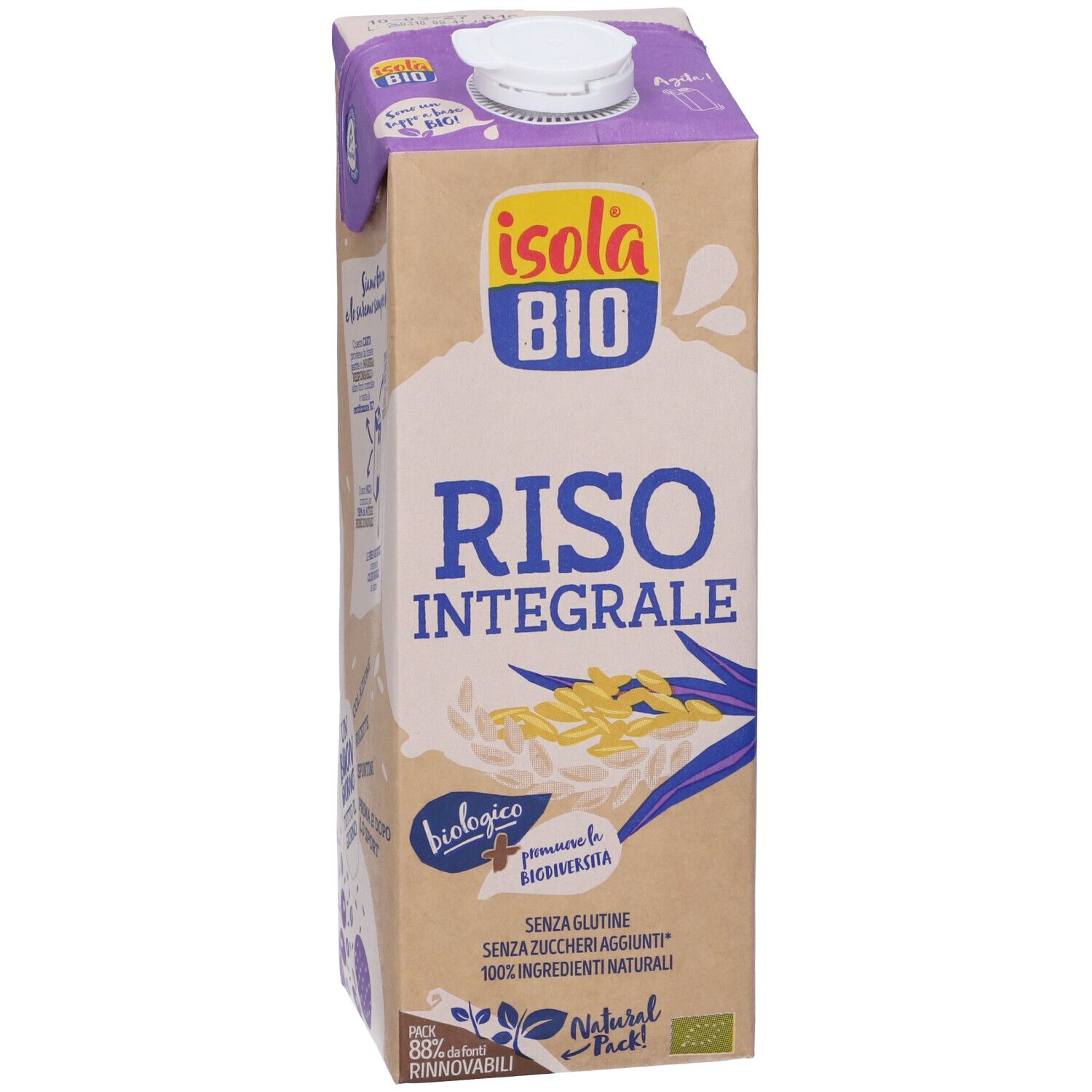 Abafoods Isolabio Bevanda Di Riso Integrale E Biologica 1 L - Immagine 5