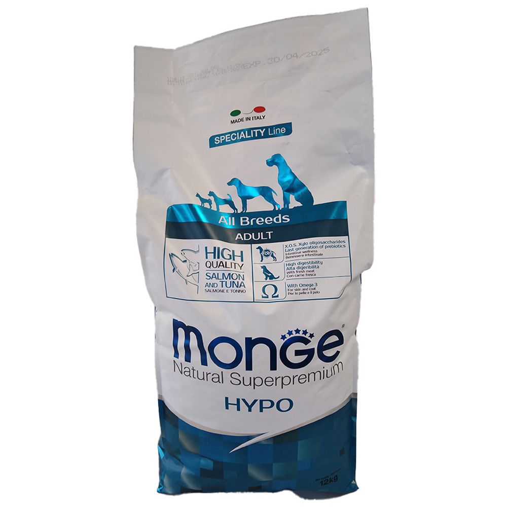 Monge All Breeds Adult Hypoallergenic Salmone & Tonno 12000 g Mangime