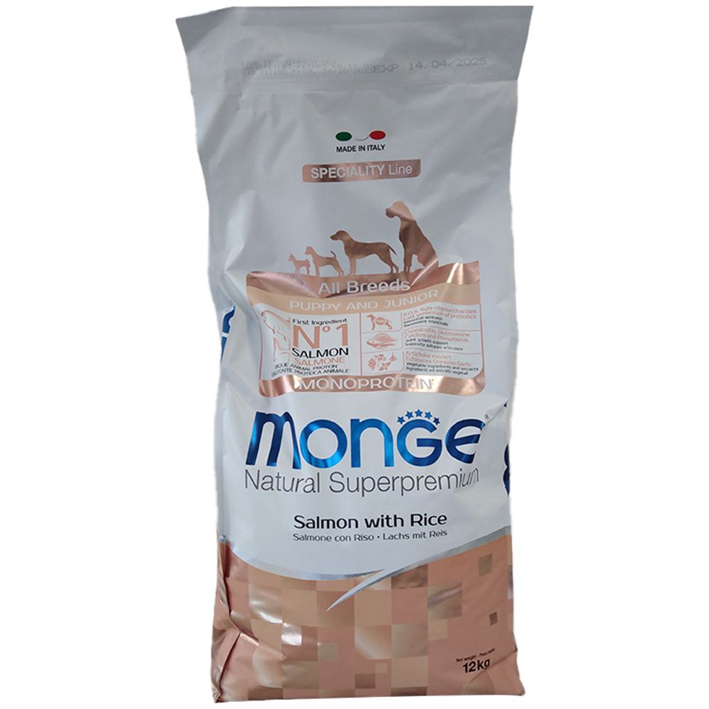Image of Monge All Breeds Puppy Salmone & Riso