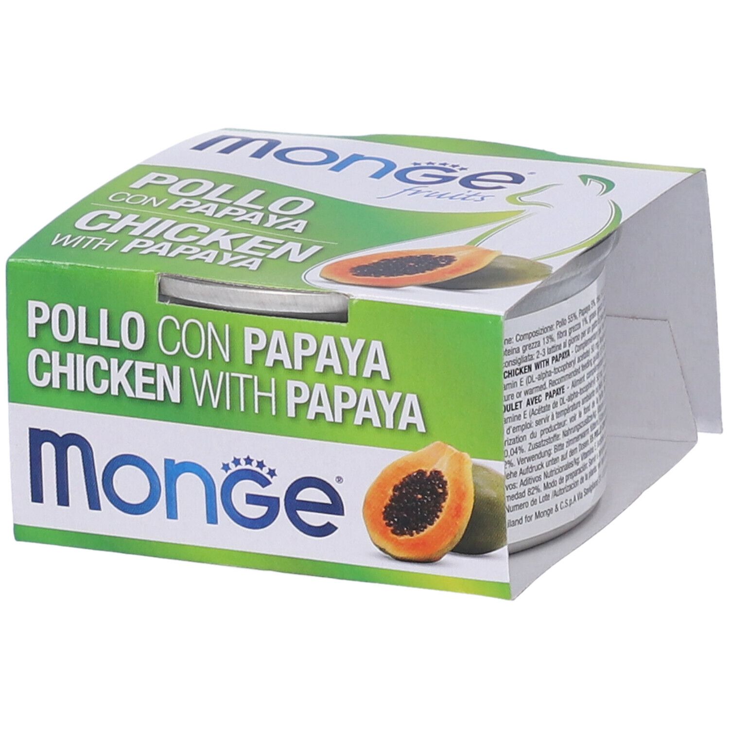 Monge Fruits Pollo Con Papaya Gatti Adulti