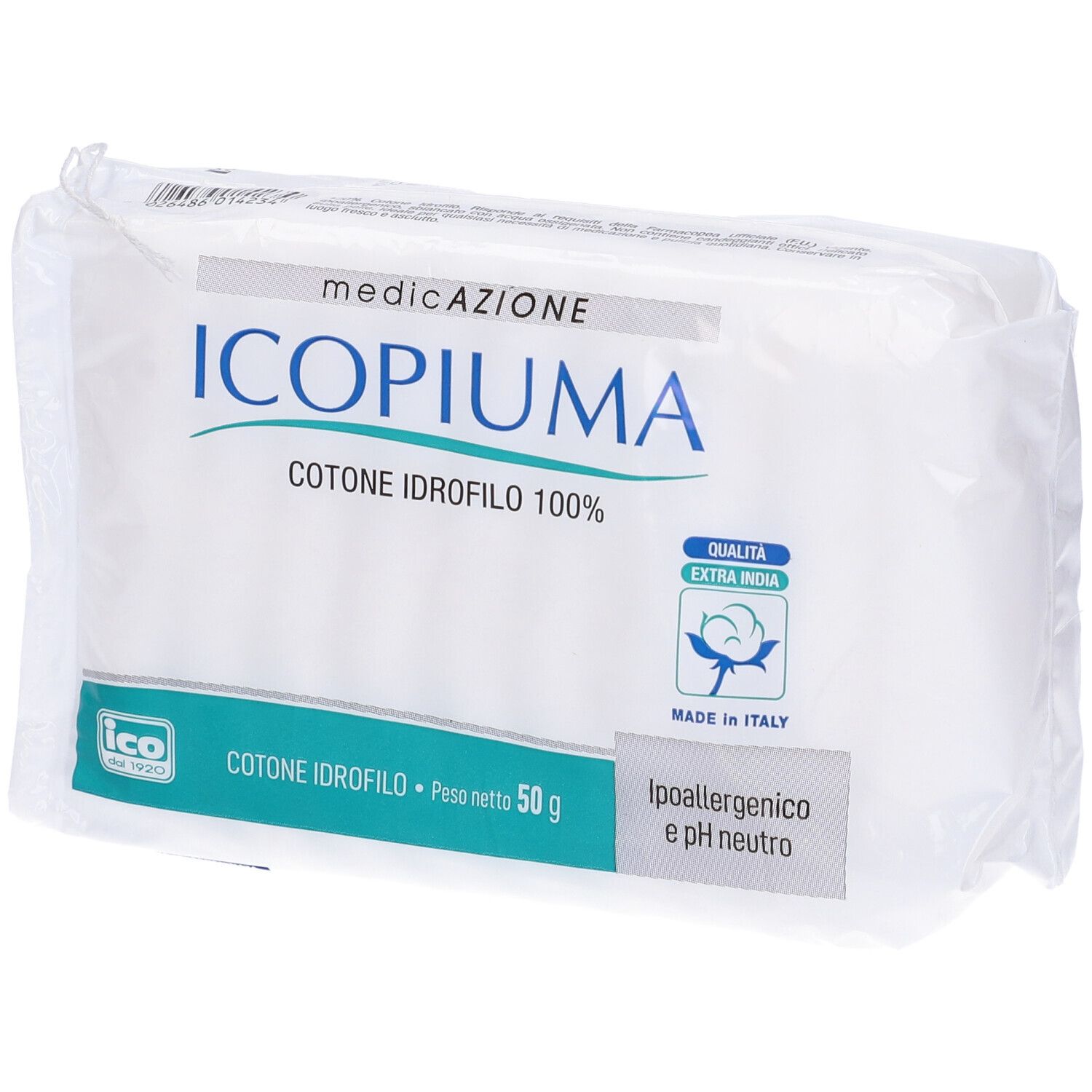 Icopiuma hydrophiles Baumwoll-Verpackung, 50 g.