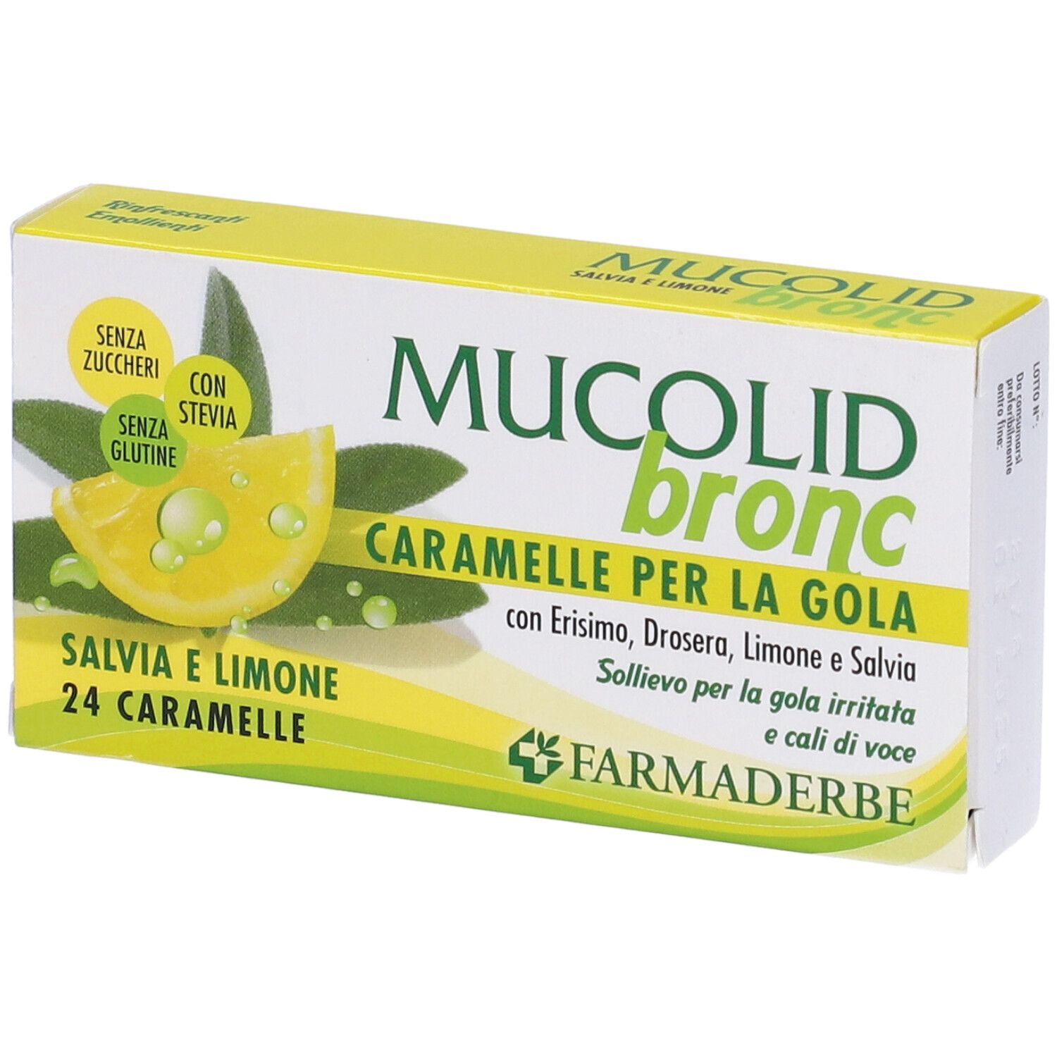 Mucolid Bronc Salvia&Lim 24Car 70 g Bonbons