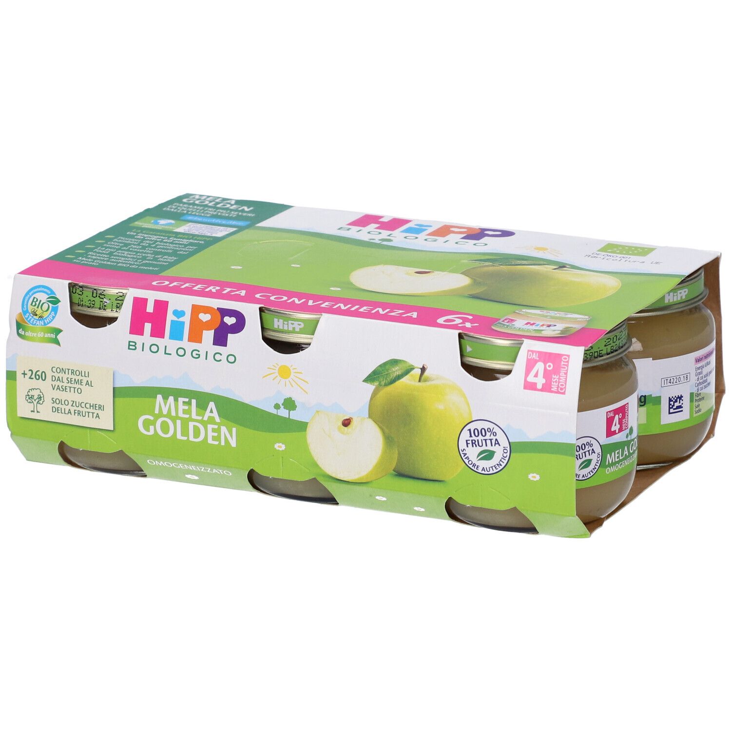 Hipp Italia Hipp Biologico Omogeneizzato Mela Golden 6X80gr - Immagine 9