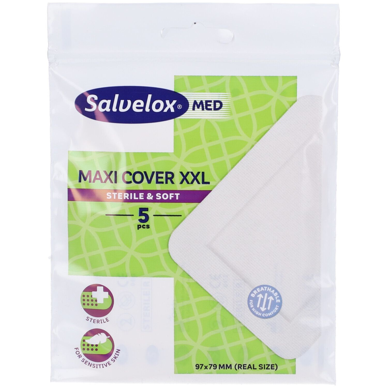 Salvelox Med Maxi Cover XXL 97mm x 79mm