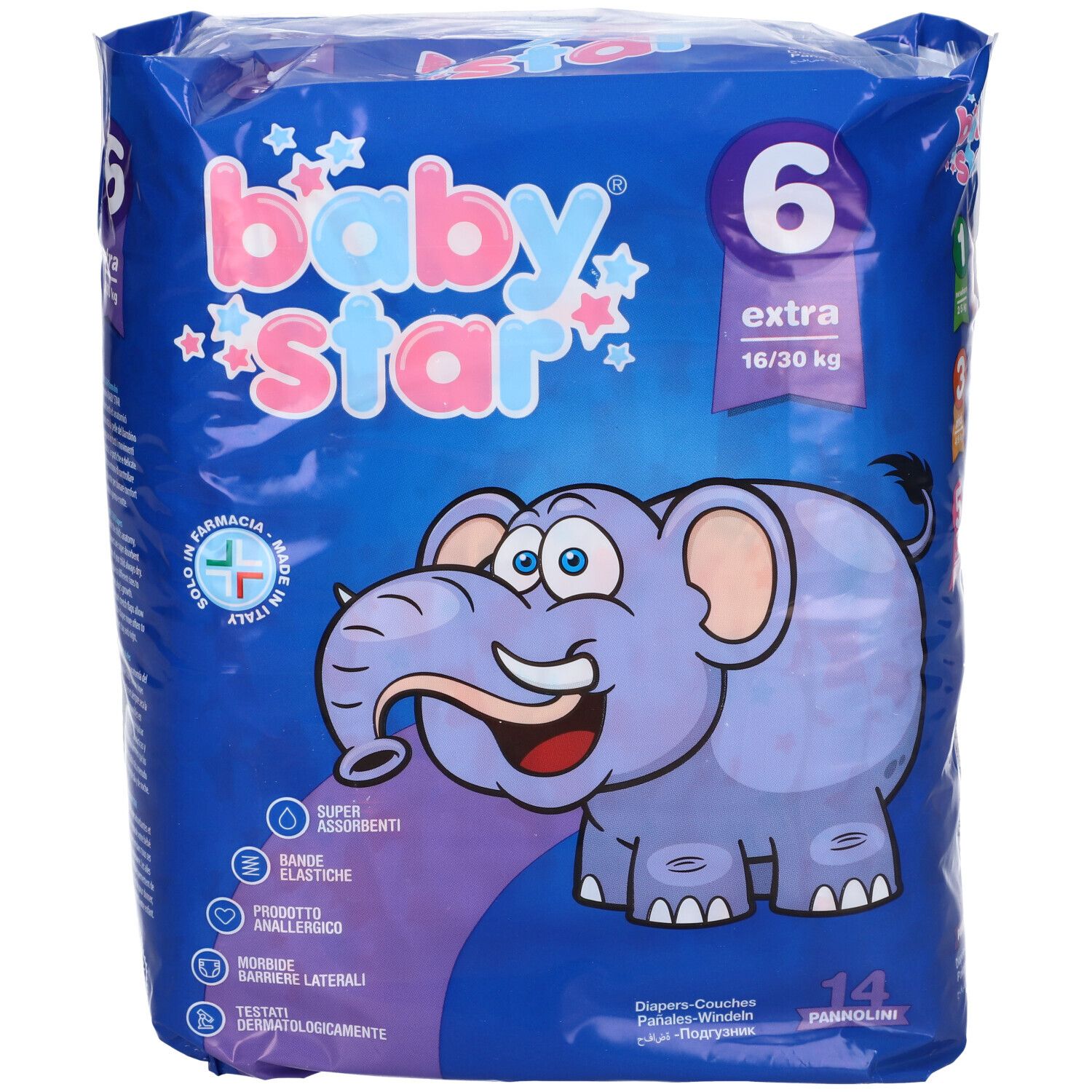 Babystar Windel 16/30kg T6 14 Stück Babystar