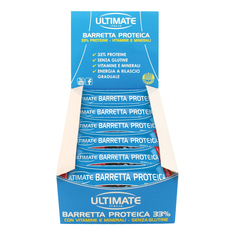 ULTIMATE Barretta Proteica 33% Gusto Frutti Rossi - risparmia il 10% con il codice: TOP10