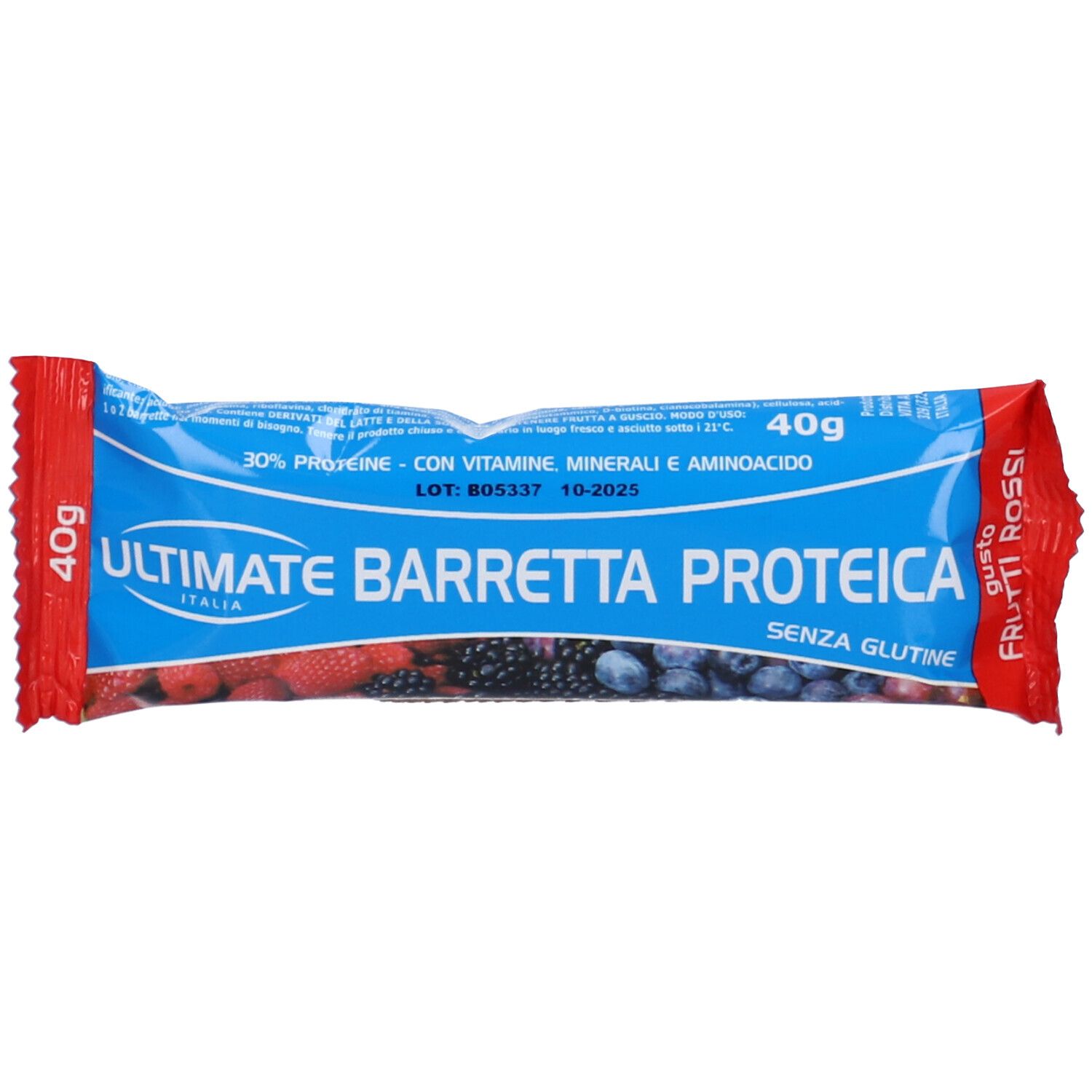 ULTIMATE Barretta Proteica 33% Gusto Frutti Rossi