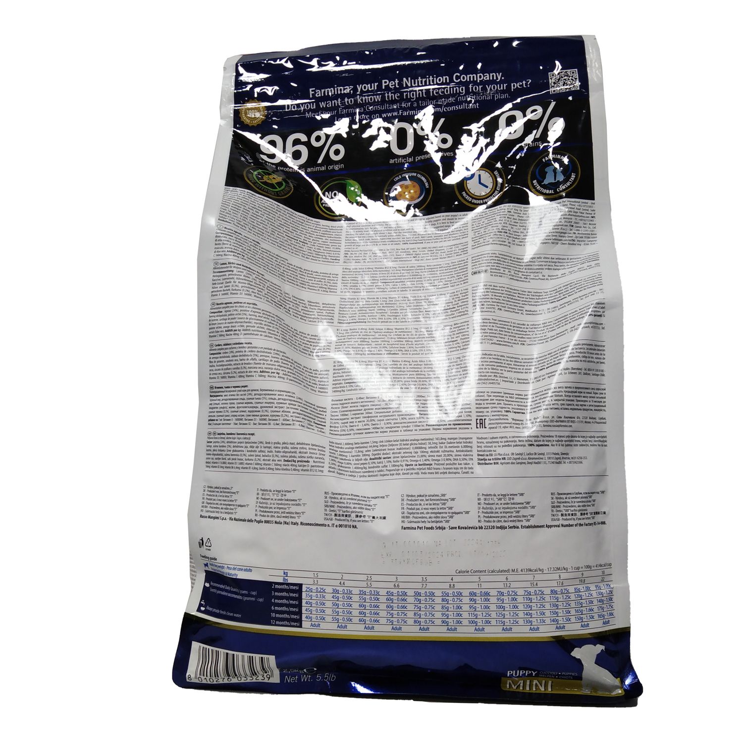 N&D GF P Lamb&Blu PU Mini2,5Kg 2,5 kg Futter