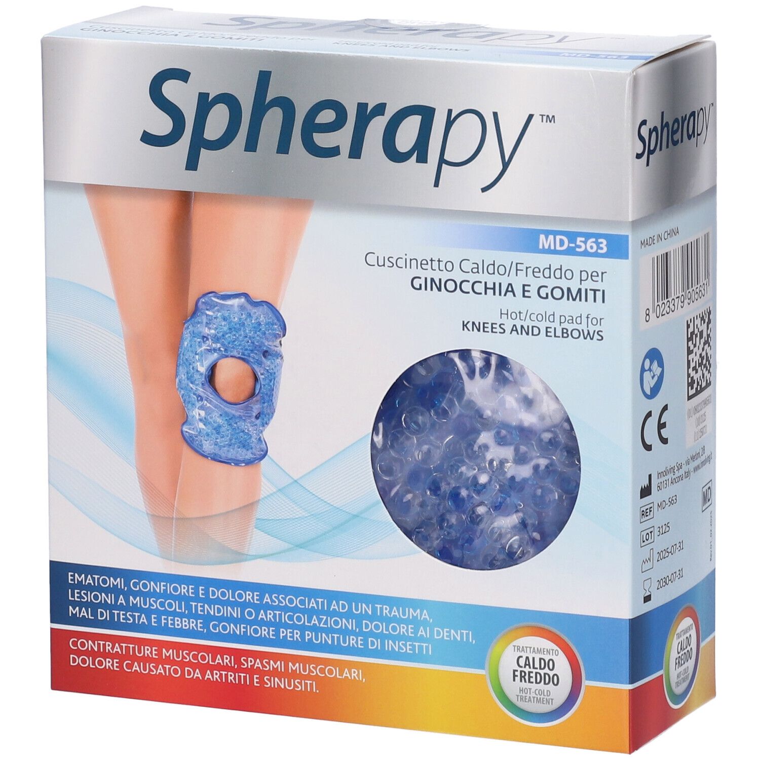 Spherapy Cuscinetto Caldo Freddo Per Ginocchia E Gomiti
