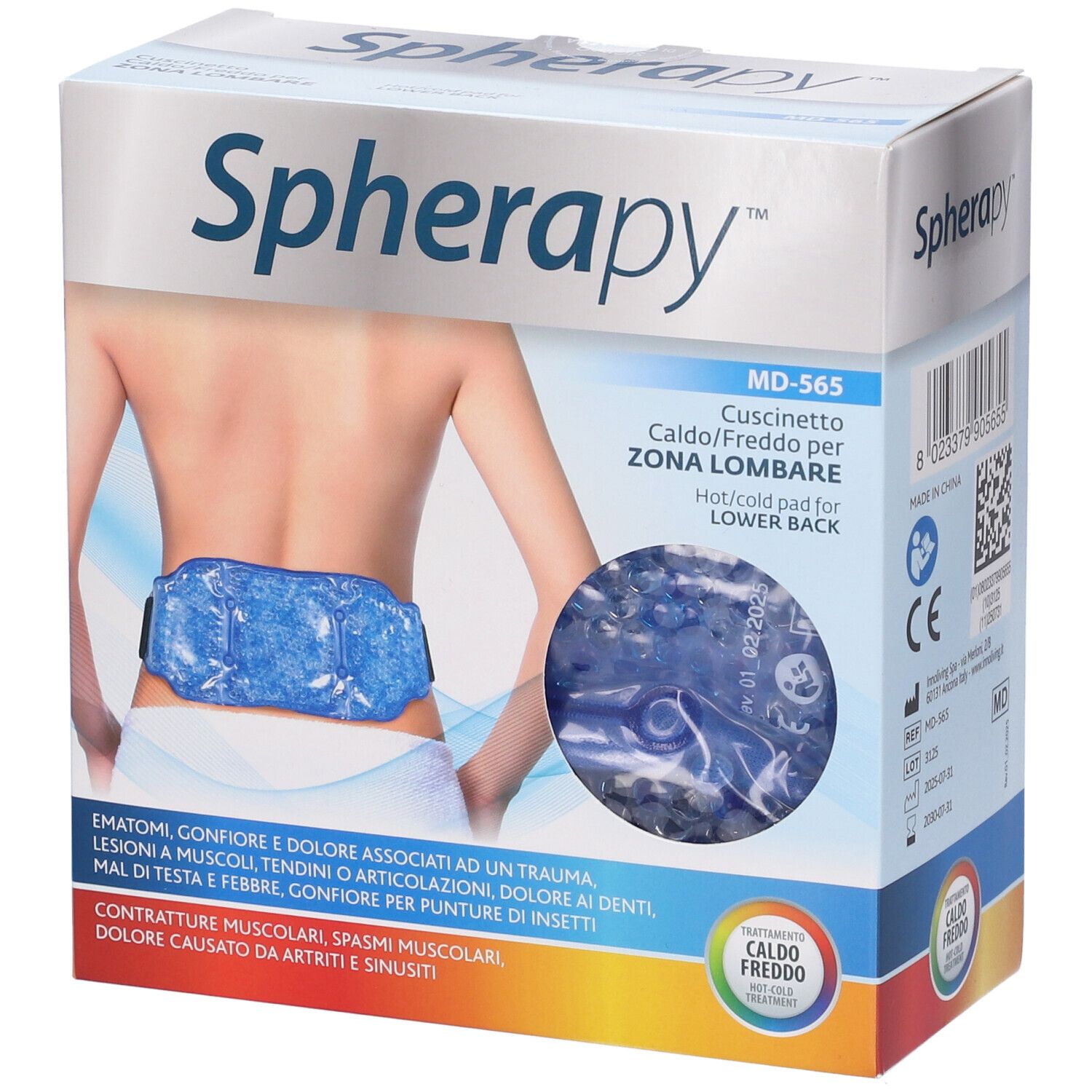 Spherapy Pad Caldo/Freddo per Zona Lombare