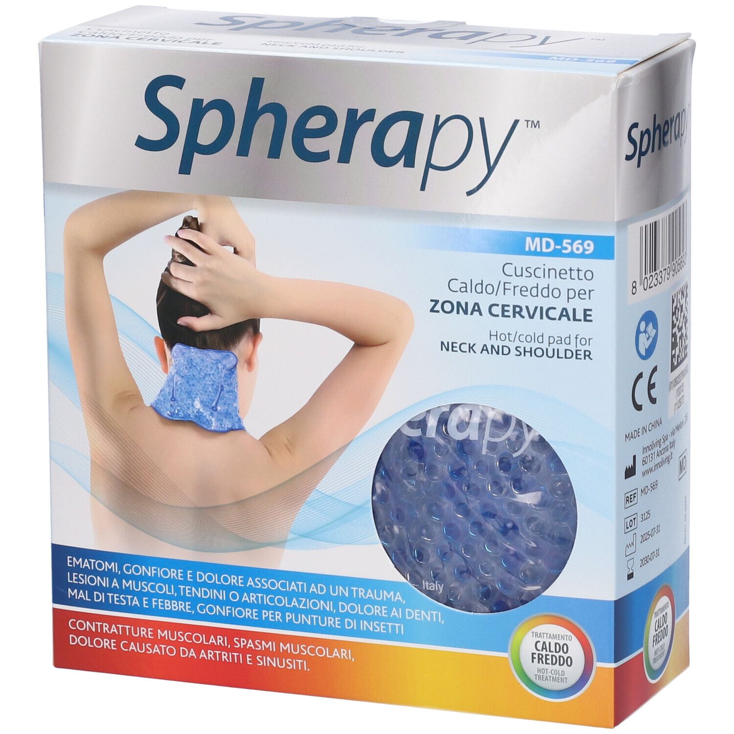 Spherapy Cuscinetto Caldo Freddo Per Zona Cervicale