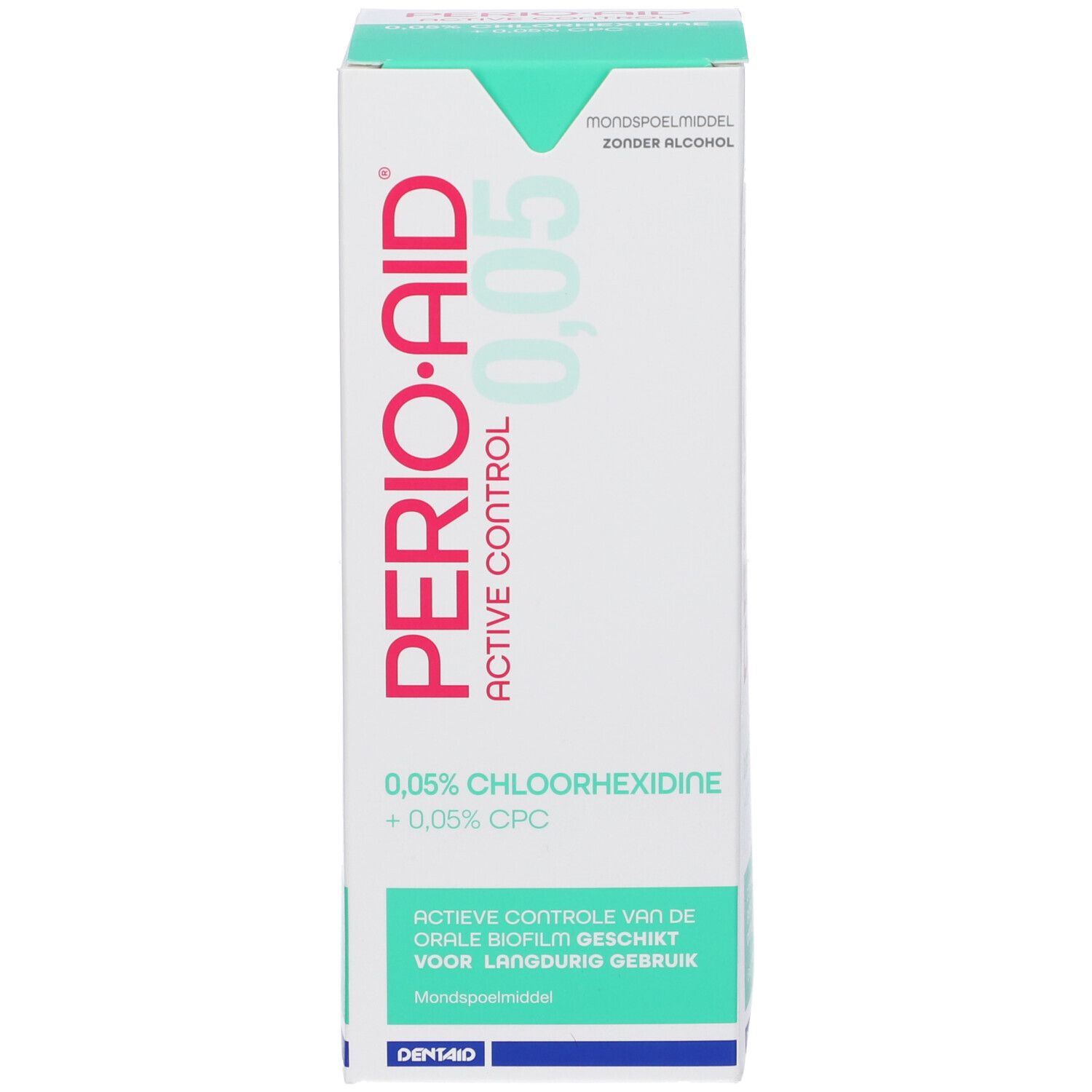 PERIO-AID ACTIVE CONTROL Mundspülung mit 0,05% Chlorhexidin und 0,05% CPC.