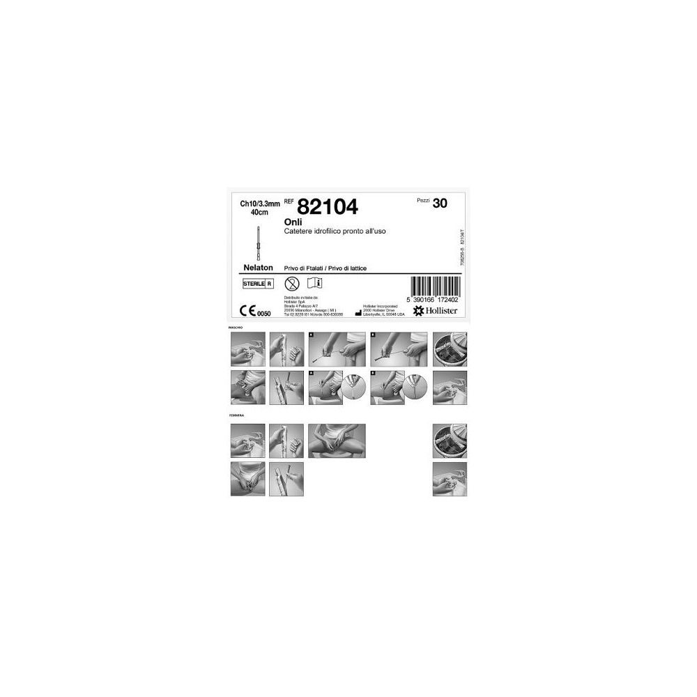 Catetere Idrofilico Onli 40 Cm Ch 10