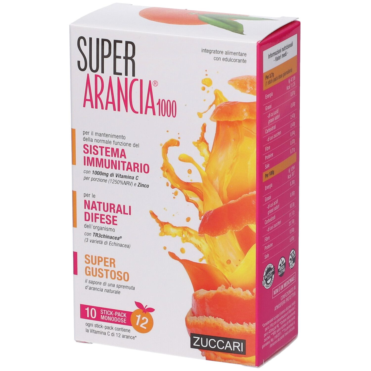 Super Arancia 1000 Integratore sistema immunitario 10 Bustine Stick - Immagine 8