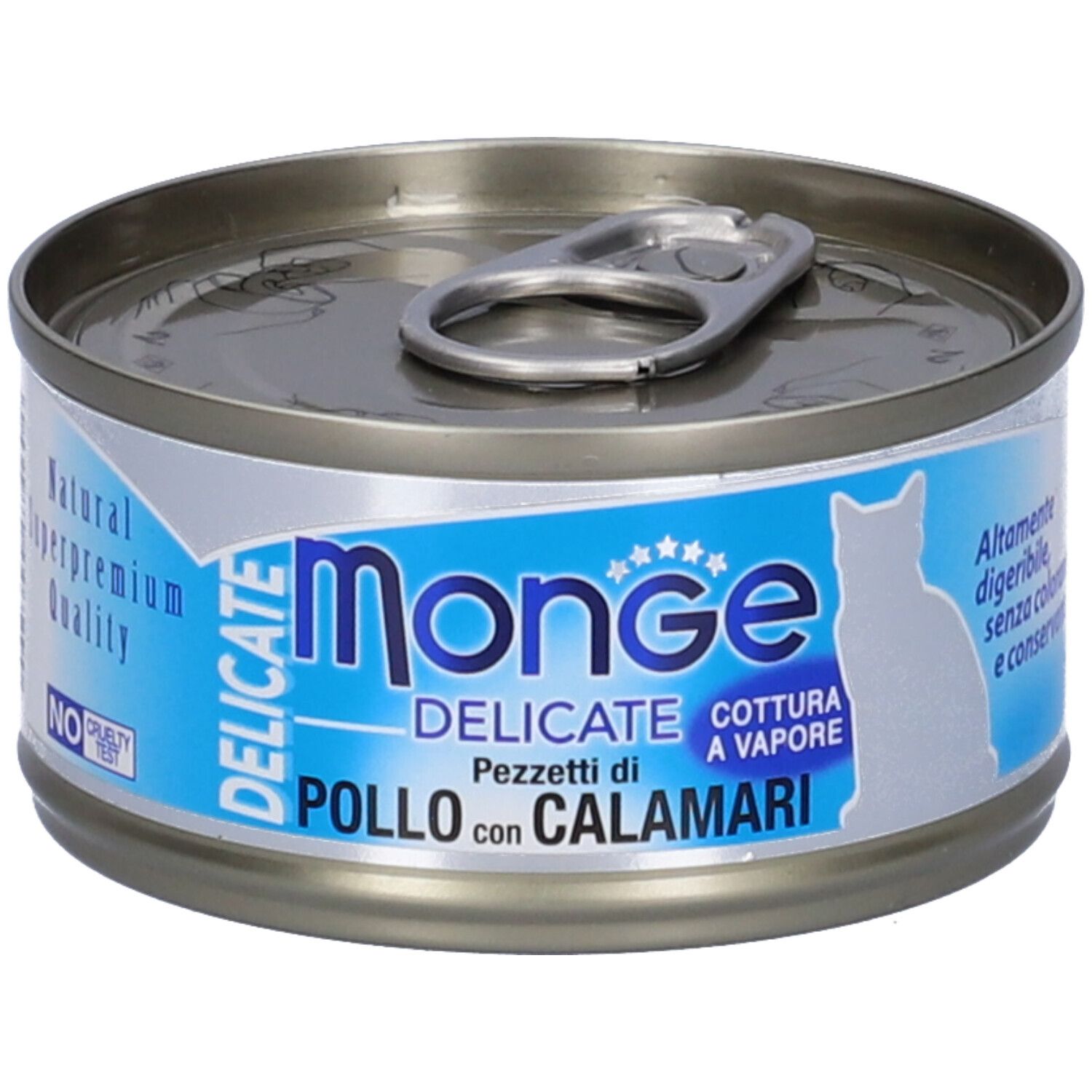 Monge Delicate Pezzetti di Pollo con Calamari per Gatti Adulti