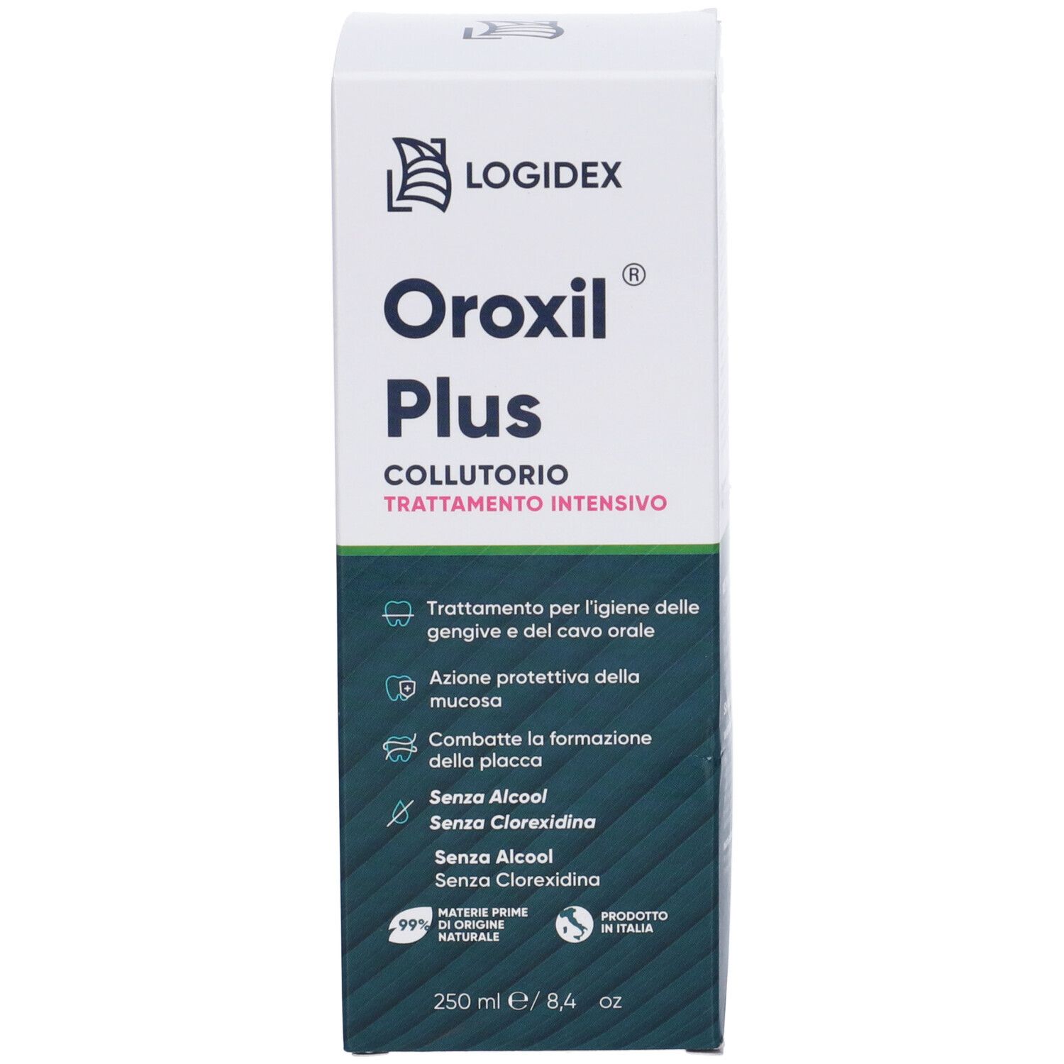 Oroxil Plus Mundwasser, 250 ml. Intensive Behandlung für Mundhygiene.