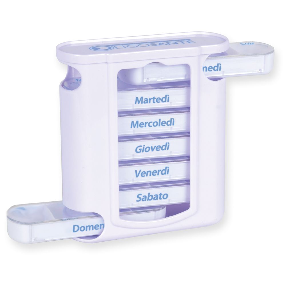 GIMA Portapillole Settimanale X4 Tower - Italiano/Tedesco