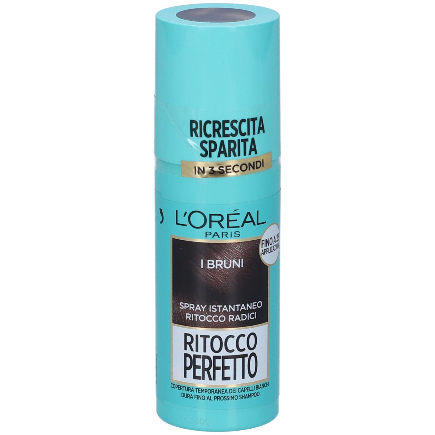 L'Oréal Paris Ritocco Perfetto, Spray Istantaneo Correttore per Radici e Capelli Bianchi, Colore: Bruno, 75 ml