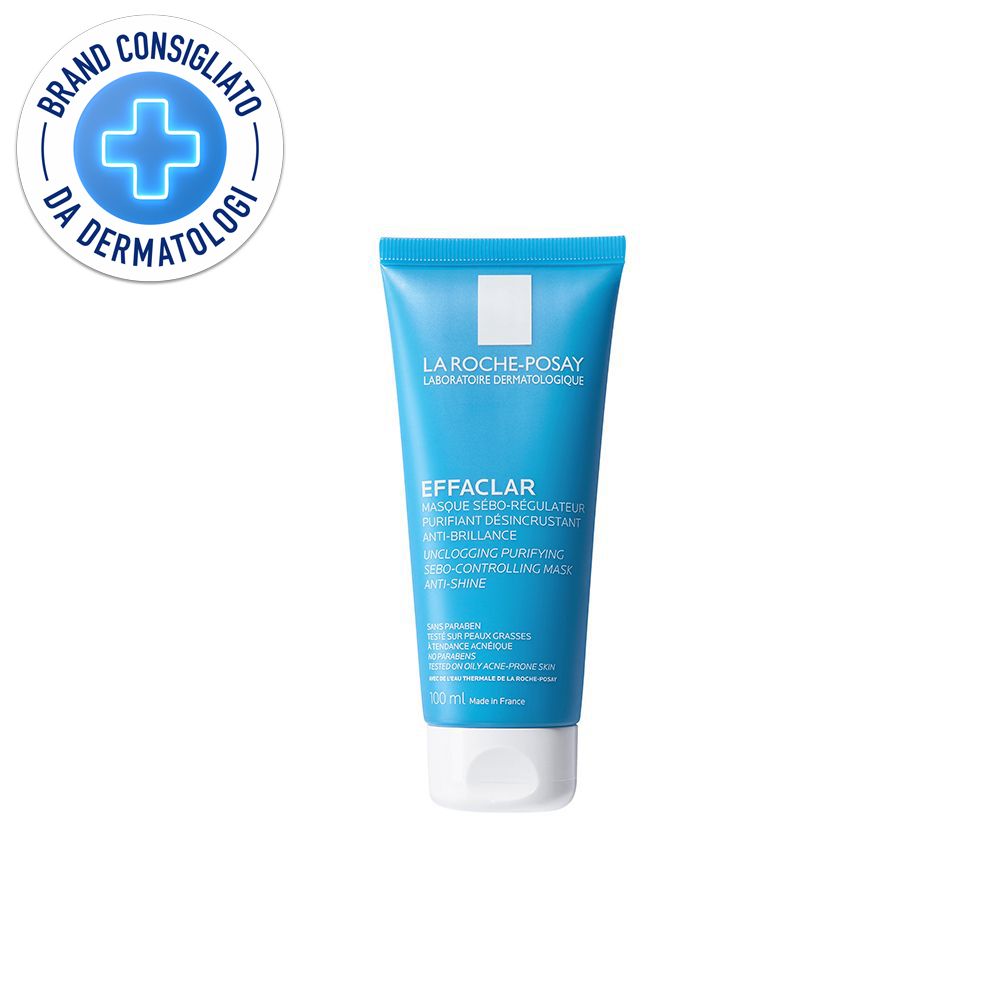 La Roche-Posay Effaclar Maschera Viso Sebo-regolatrice per pelle mista, grassa o a tendenza acneica 100 ml