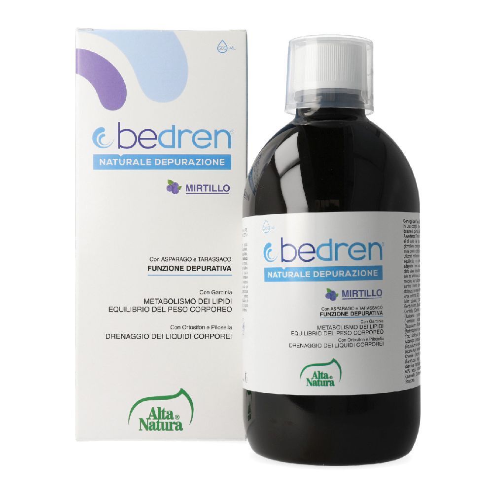 Alta Natura Bedren Mirtillo Integratore Drenante E Depurativo Per Ritenzione Idrica 500 Ml - Immagine 7