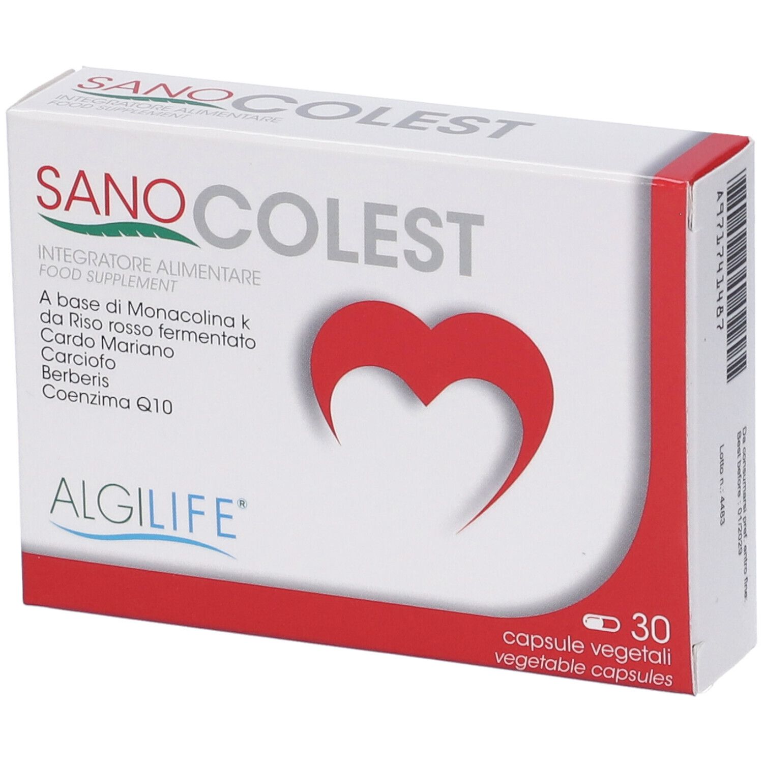 Algilife Sanocolest Capsule 30 Pz Bambino