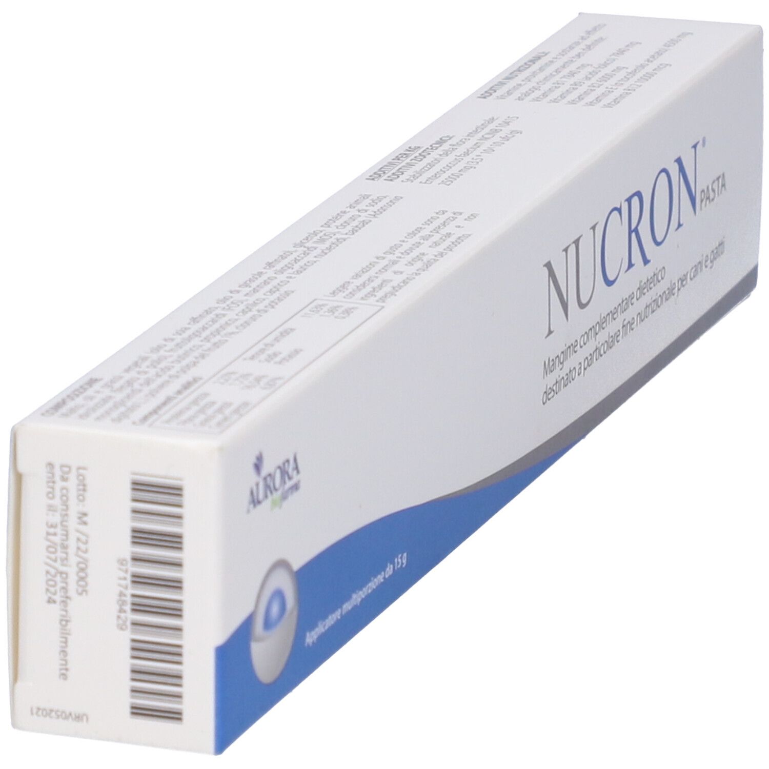 Verpackung von Enteromicro Pasta Complex, 15g, für Hunde und Katzen. DRN.