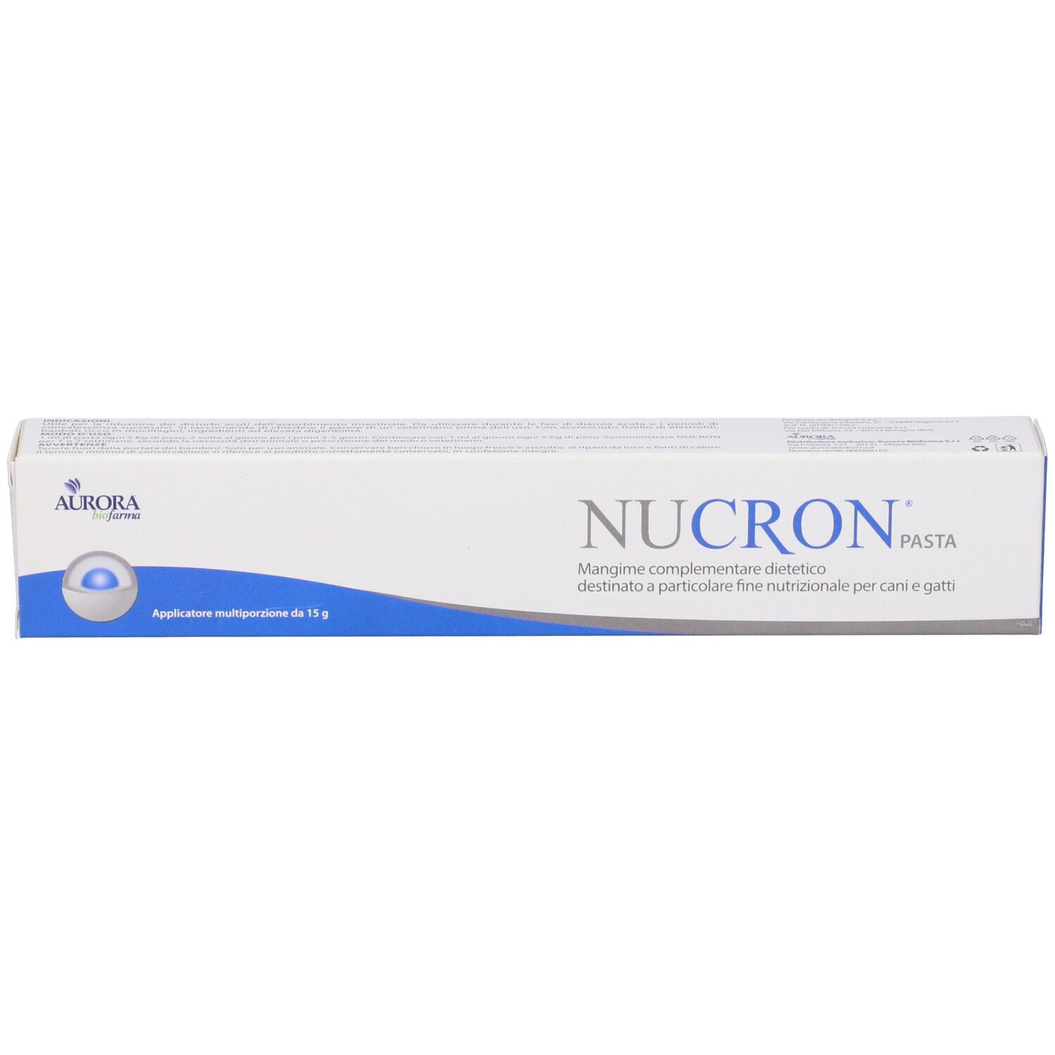 NuCrom Pasta, Ergänzungsfuttermittel für Hunde und Katzen, 15g Applikator.