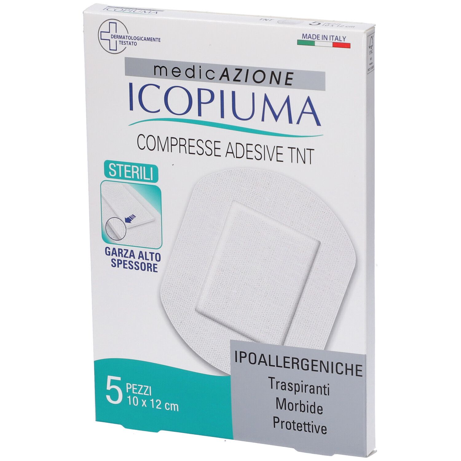 Compresse Ades TNT 10X12Cm 5PZ 5 St Vlies