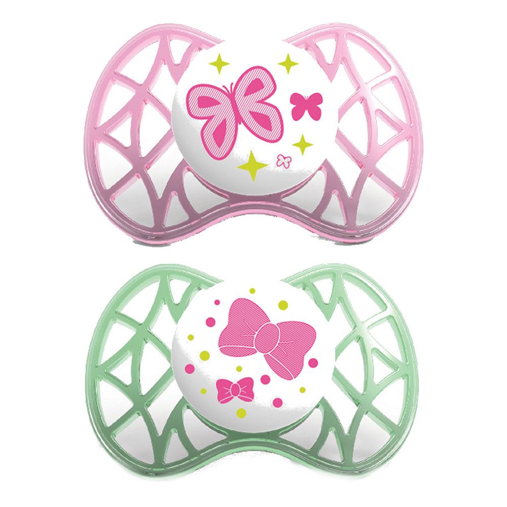 Nuvita Succhietto Con Tettarella Simmetrica 6 Mesi+ Rosa E Verde