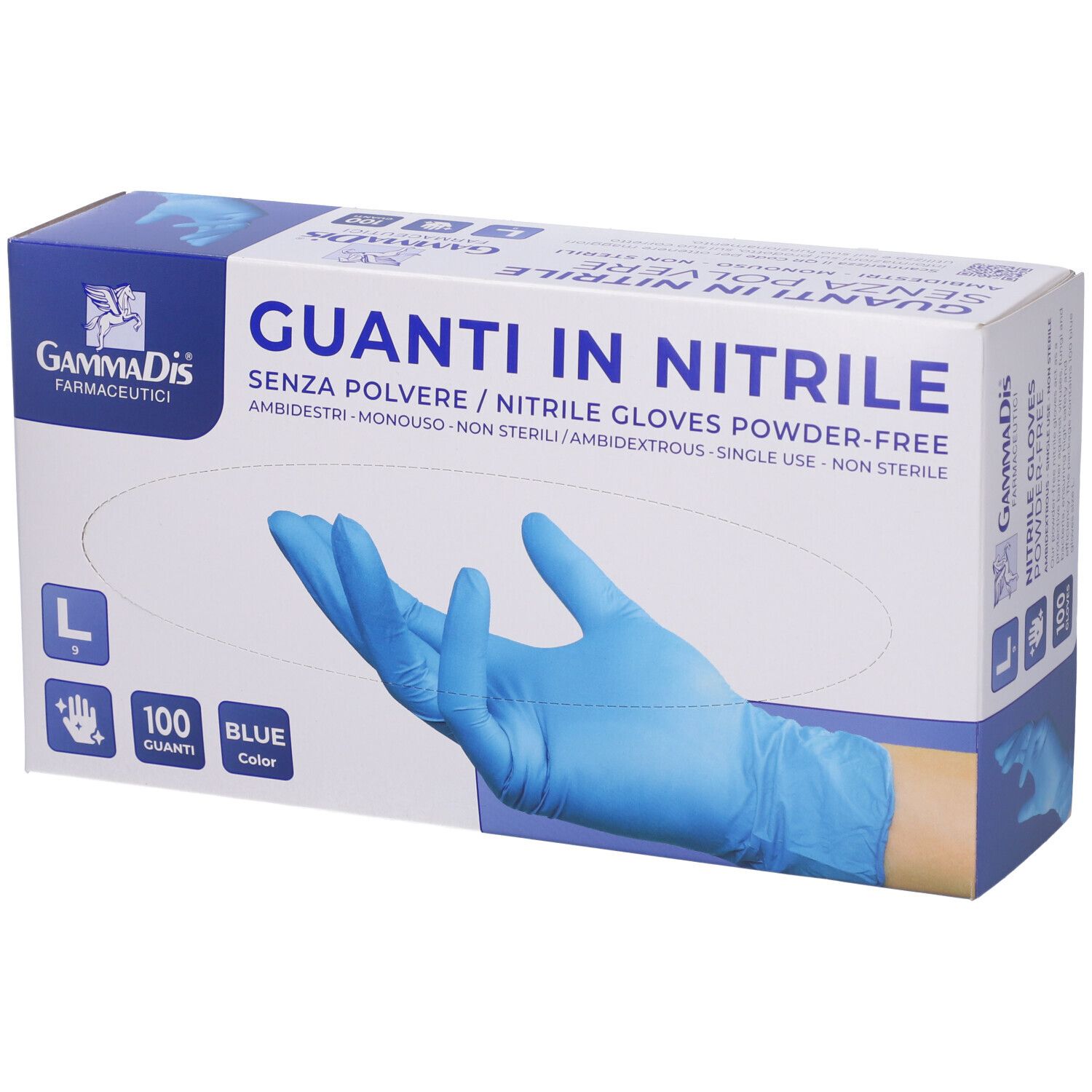 Guanti Nitrile S/Polv L 100Pz 100 St Handschuhe
