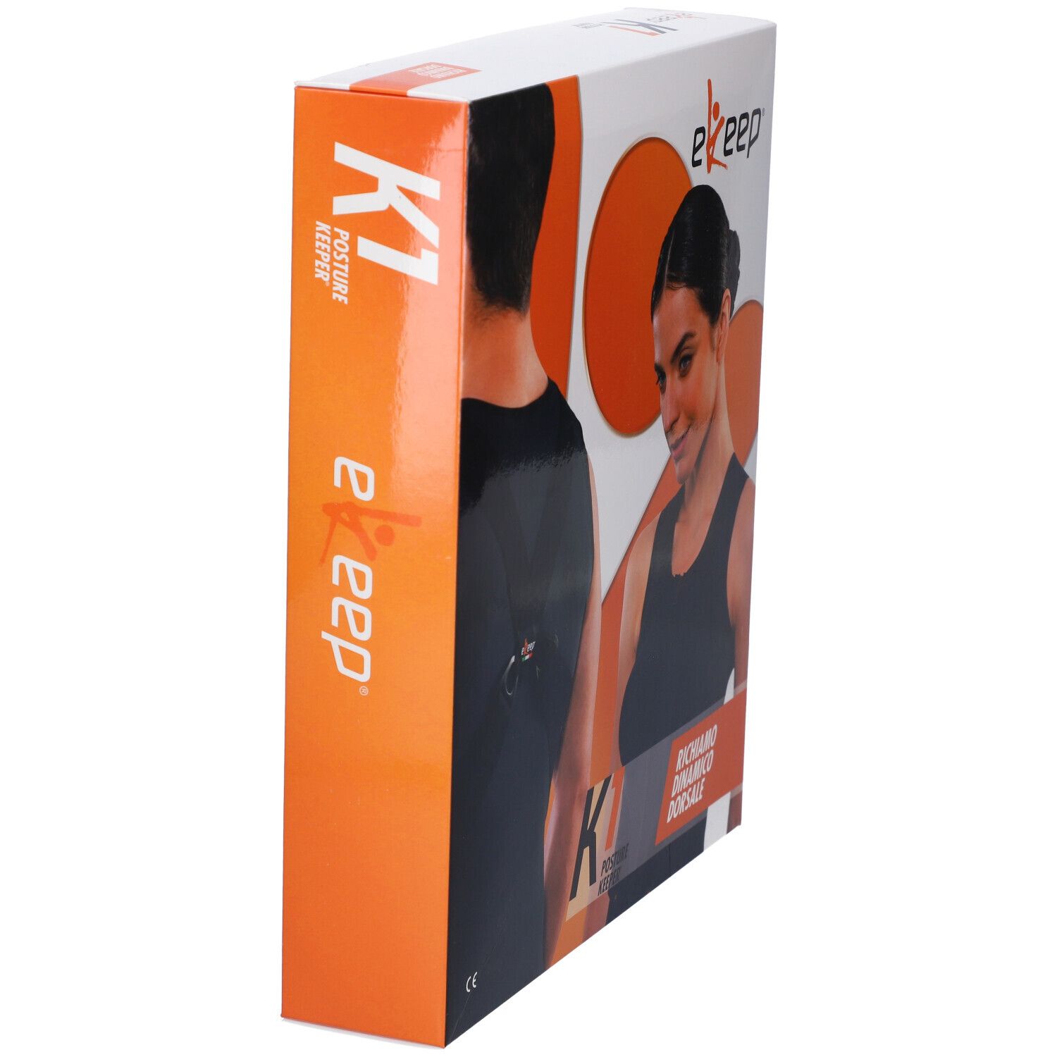 Verpackung des 'eKeep K1 POSTURE SUPER' Haltungsstabilisators.