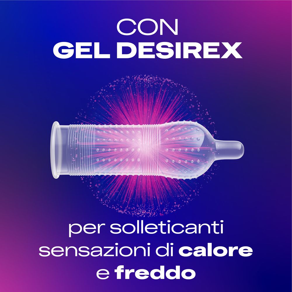 Durex Kondom mit Noppen und Gel.