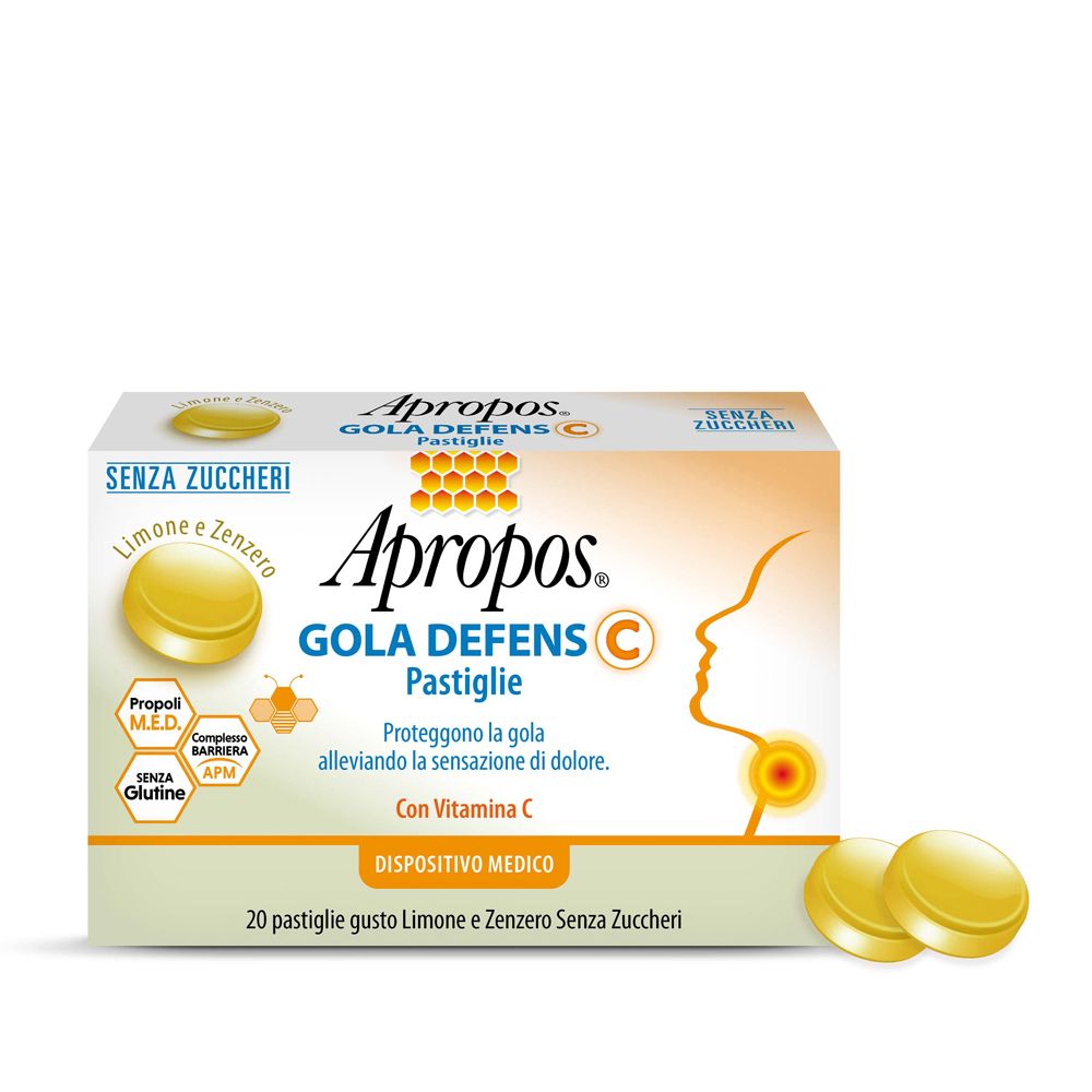 Apropos Gola Defens C Pastiglie Limone e Zenzero
