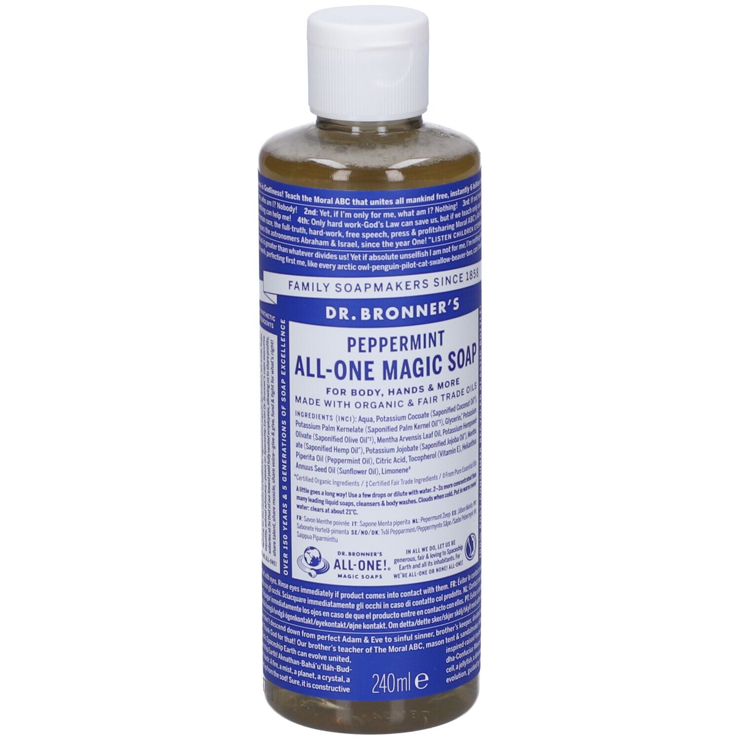 DR Bronner's Peppermint 240Ml 240 ml Flüssigseife