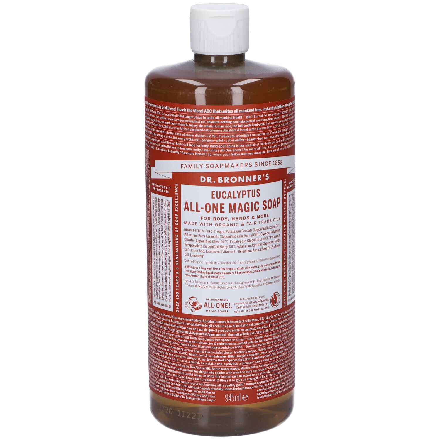 Dr. Bronner’s Sapone Liquido 18-In-1 all'Eucalypto 945 ml