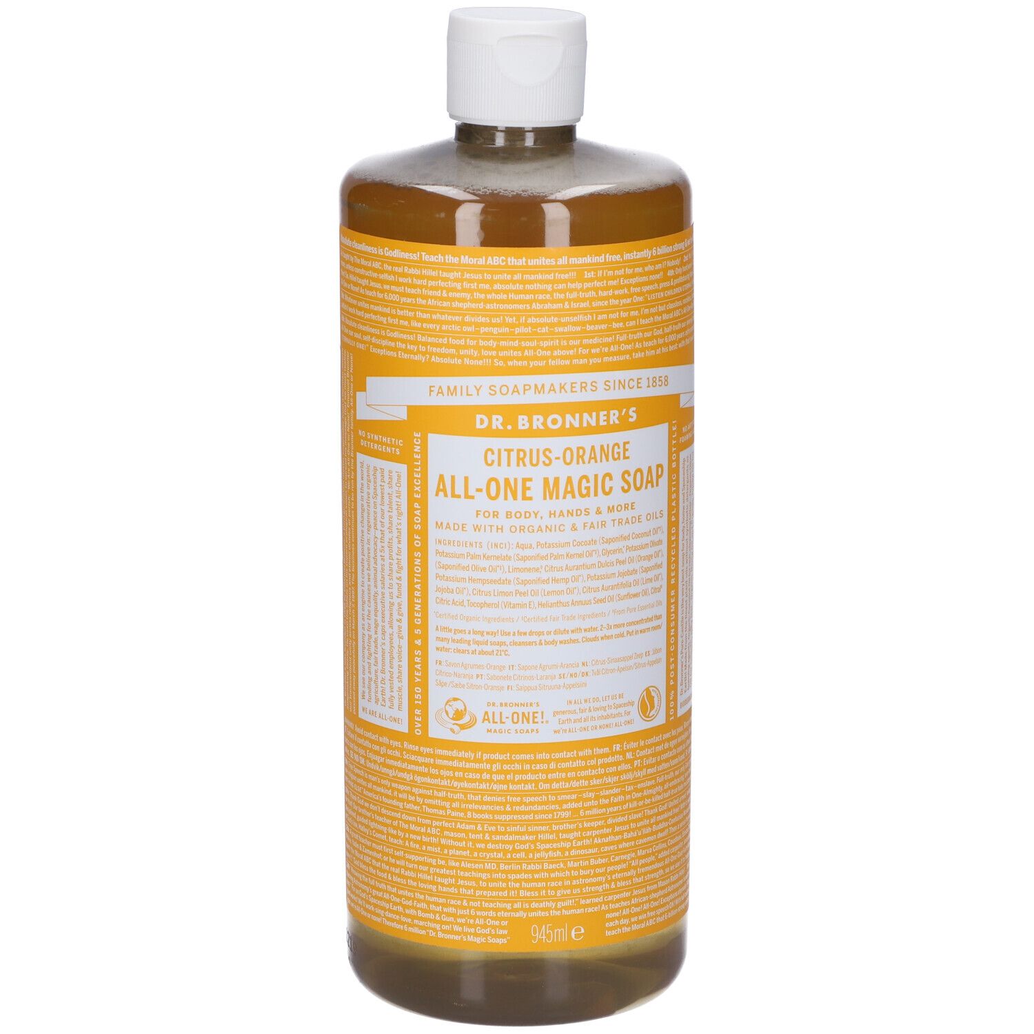 Dr. Bronner’s Sapone Liquido 18-In-1 agli Agrumi 945 ml