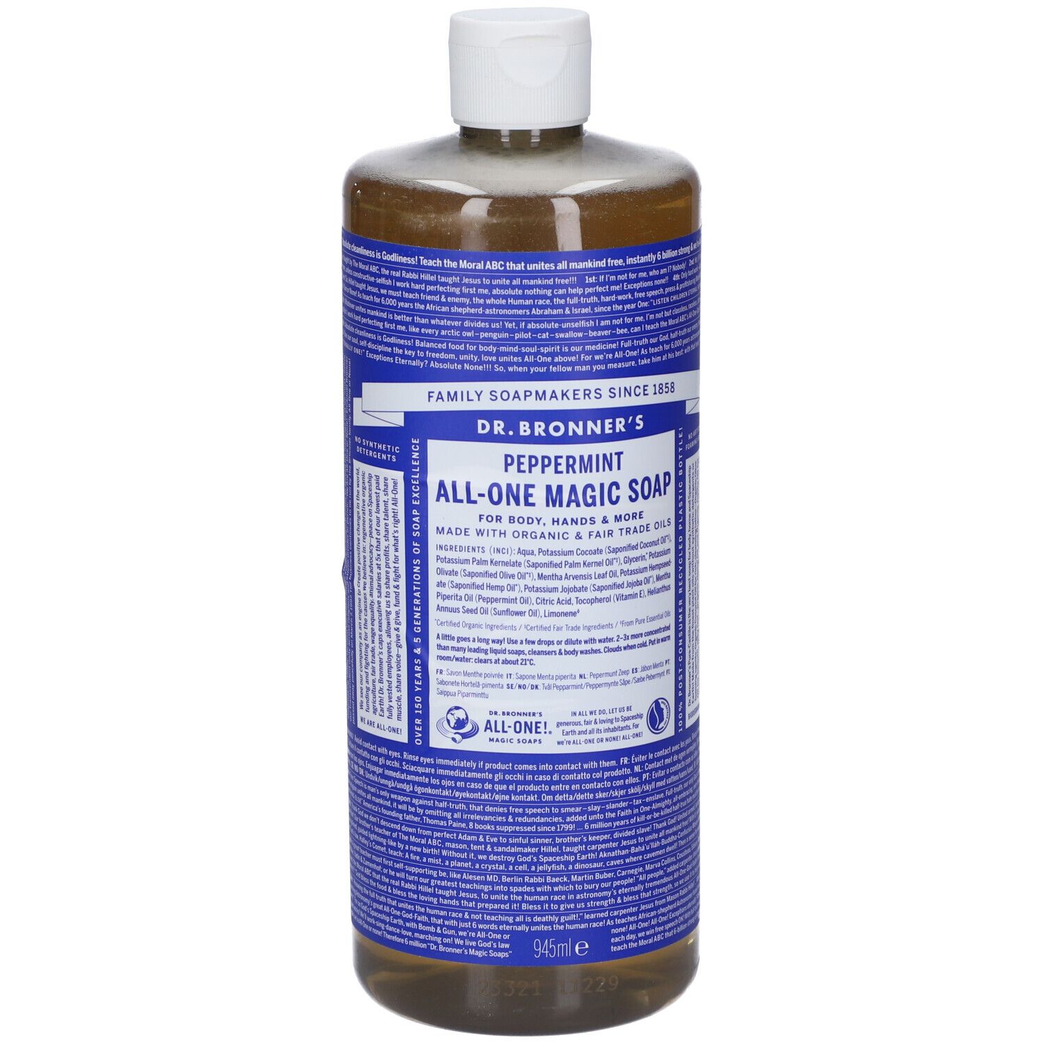 DR Bronner's Peppermint 945Ml 945 ml Flüssigseife