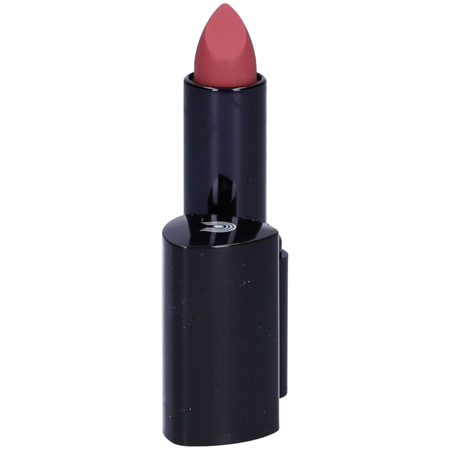 Rossetto rosa aperto. Astuccio nero con tappo nero.