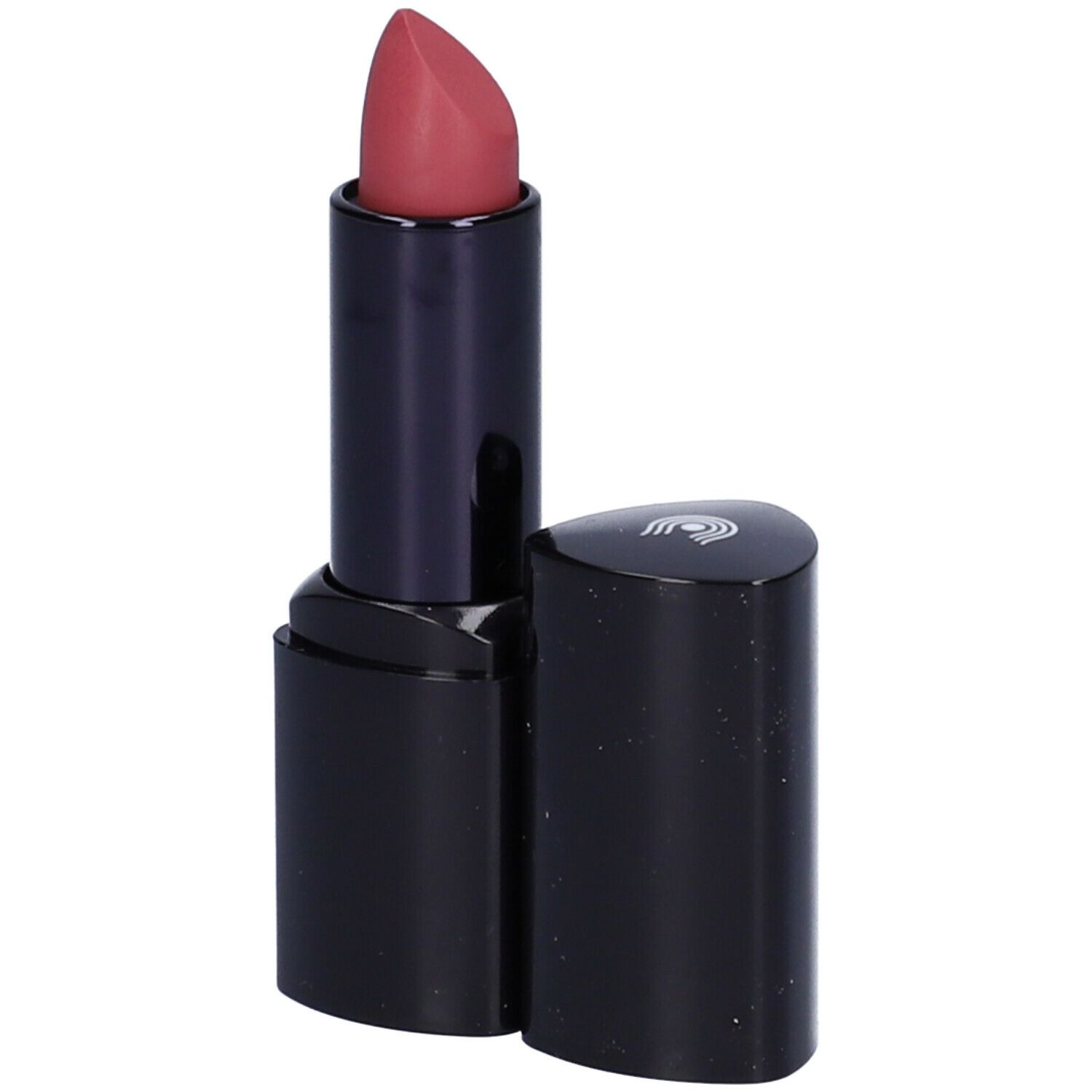 Rossetto rosa aperto. Astuccio nero con tappo nero.
