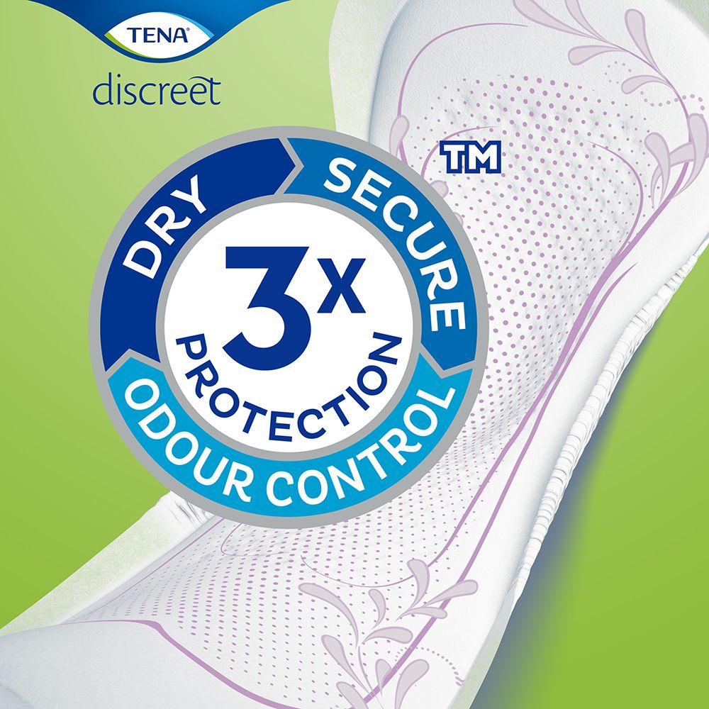 TENA Discreet Slipeinlage mit 3x Odour Control.