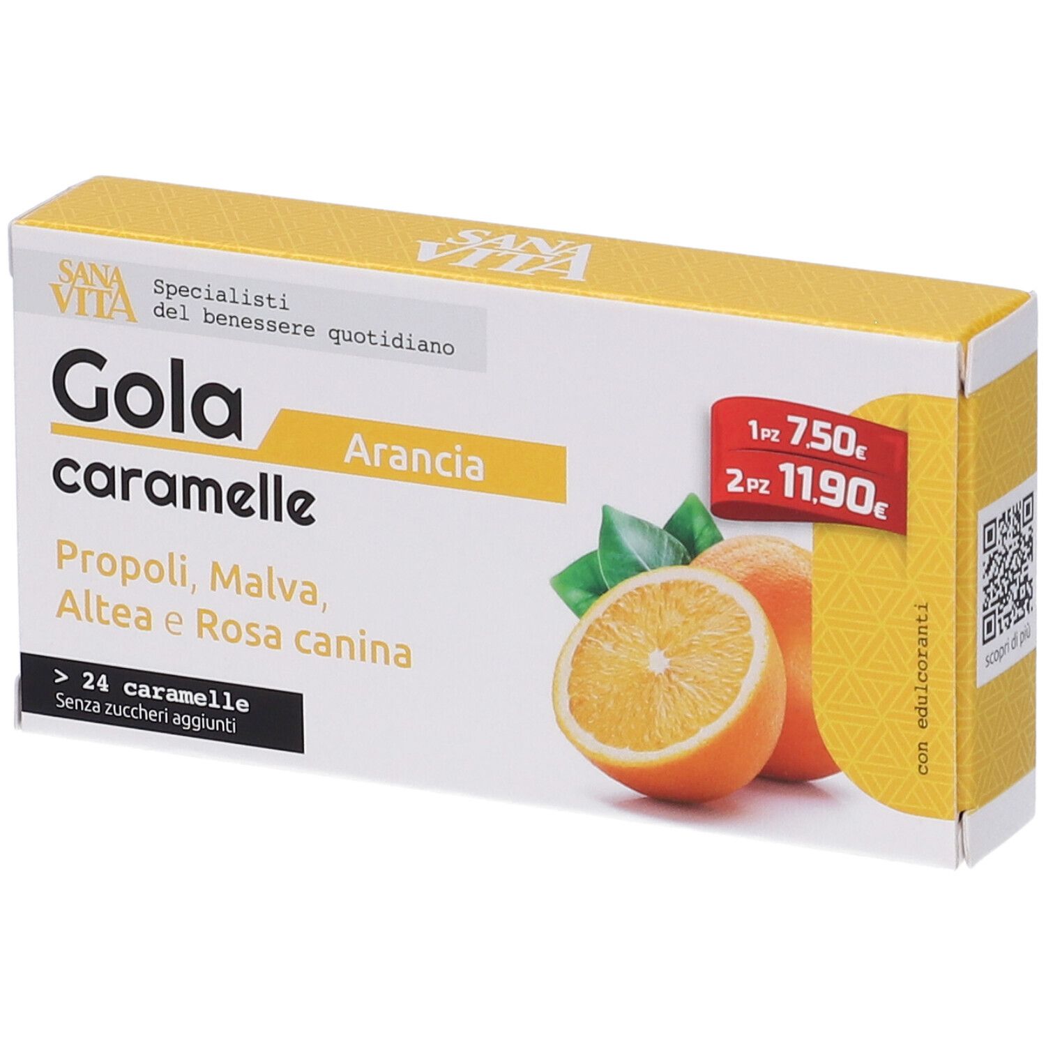 Sanavita Gola Arancia Compresse 24 Pz