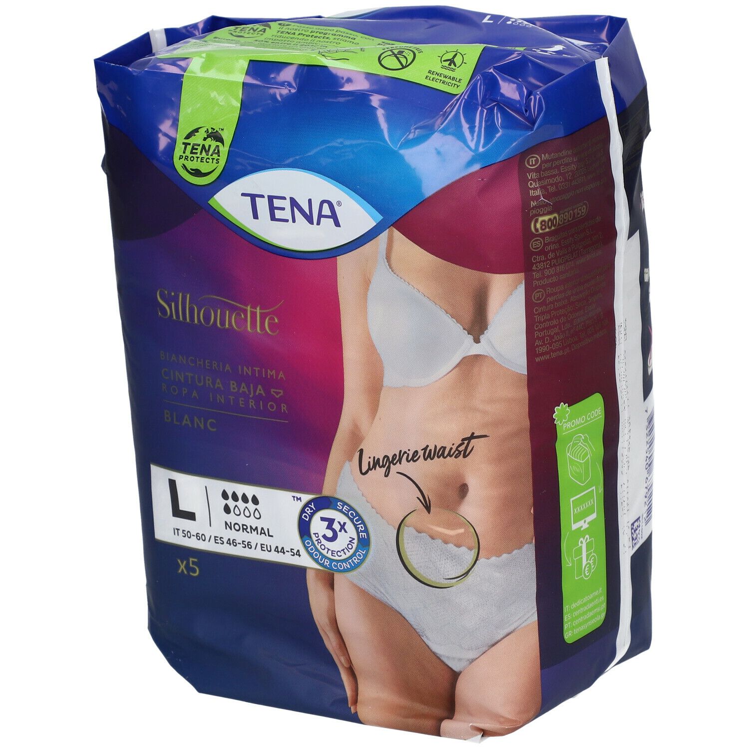 Image of TENA Silhouette Normal Blanc L