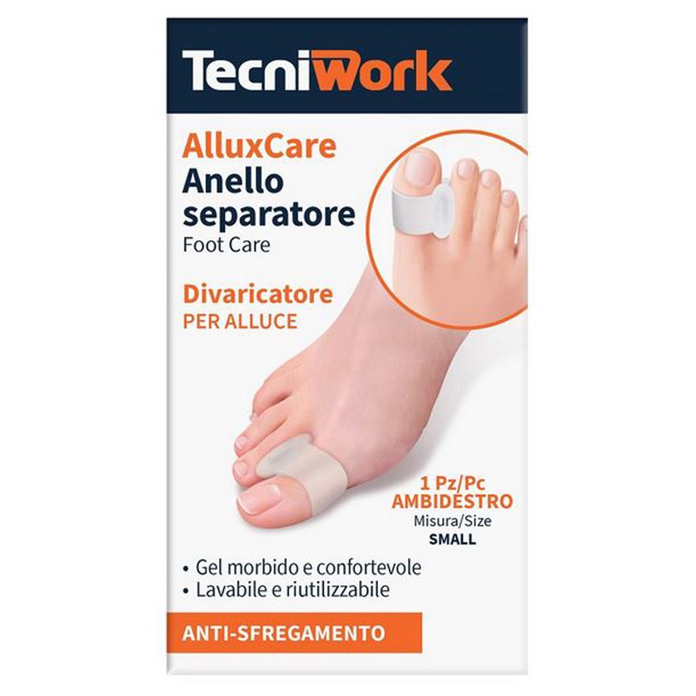 Tecniwork AlluxCare Anello Separatore Divaricatore per Alluce - Ambidestro Misura S