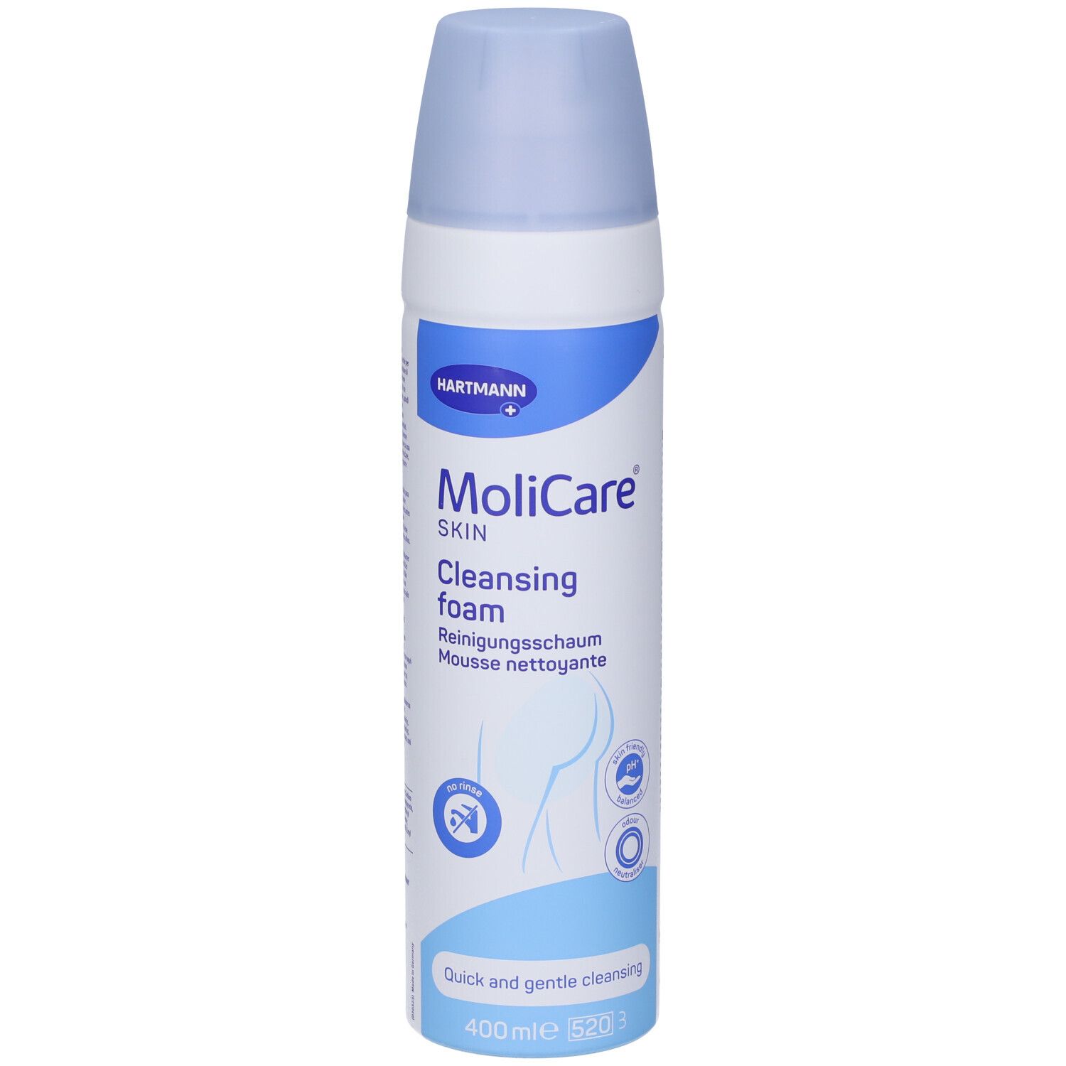 Hartmann MoliCare Skin Reinigungschaum, 400ml Dose.