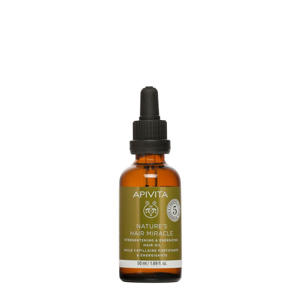 Apivita NATURE'S HAIR MIRACLE Olio Rinforzante e Rivitalizzante Nutre e Rinforza i capelli- Risparmia il 10% con il codice: apivita0926