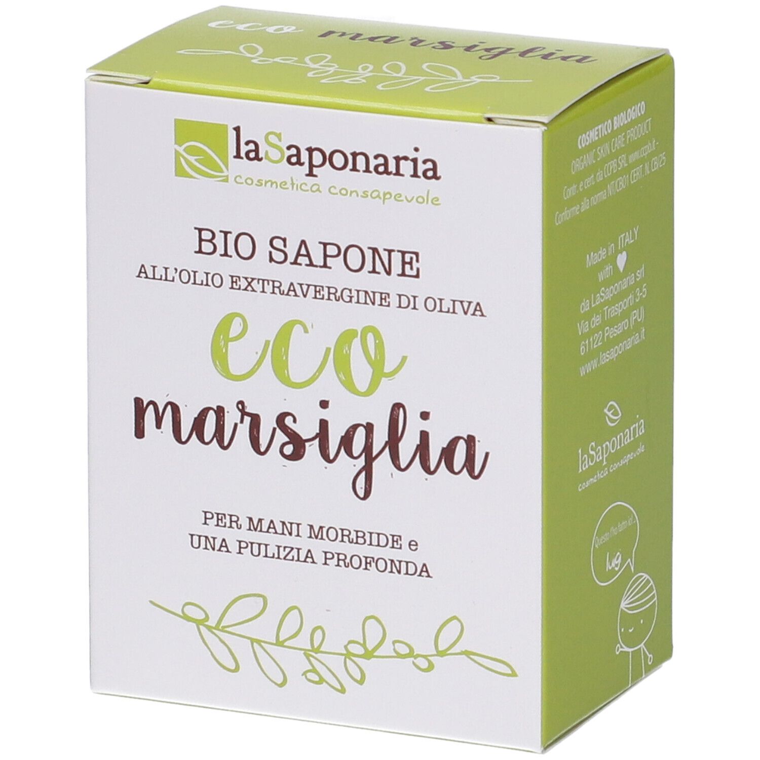 La Saponaria Eco-Marsiglia Sapone per Bucato a Mano
