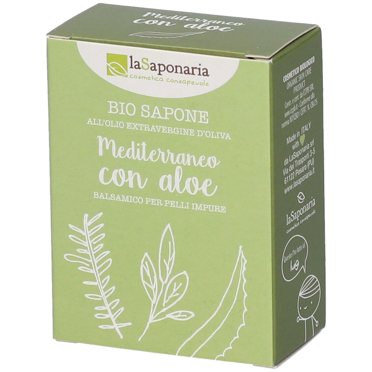 La Saponaria Mediterraneo Con Aloe- Risparmia il 10% con il codice: saponaria0926