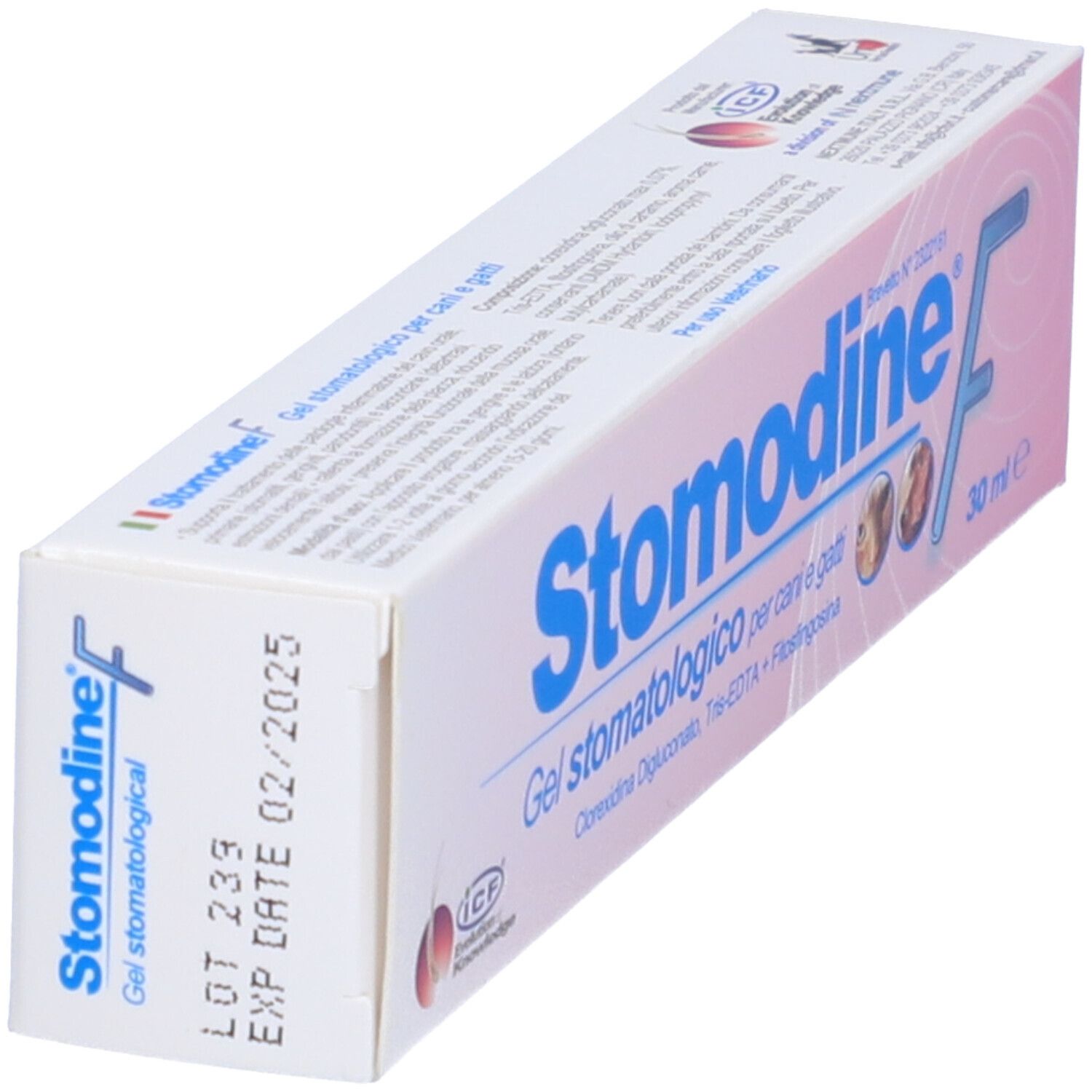 Stomodine F Stomatologisches Gel für Hunde und Katzen, 30 ml.