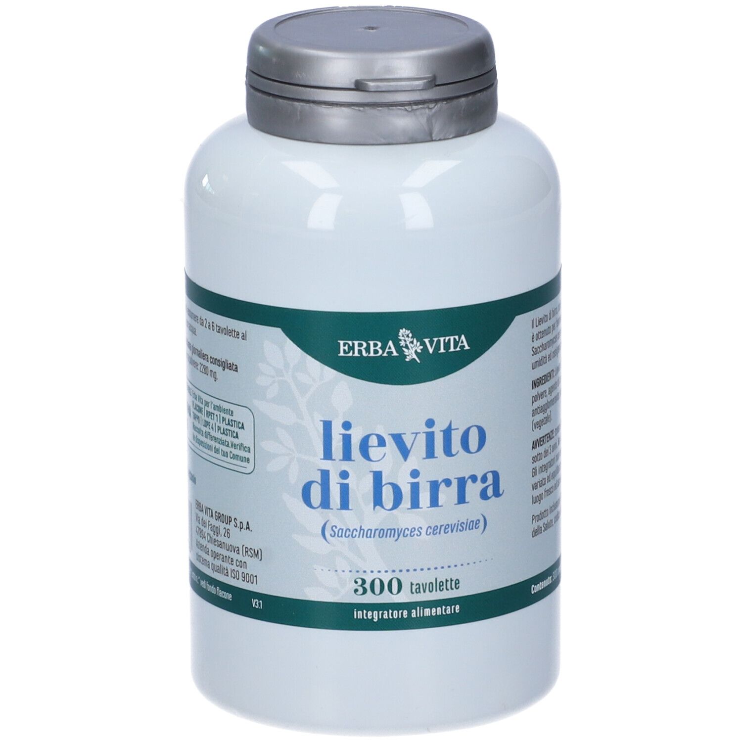 Erba Vita Lievito Di Birra Integratore Drenante 300 Tavolette - Immagine 8